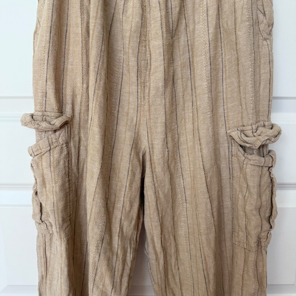 BDG Owen Linen Pull-On Cargo Pants Large - Picture 2 of 6